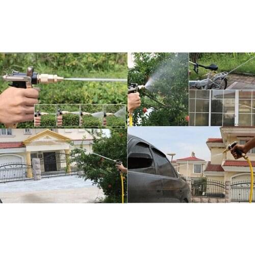 Portable High-pressure Water Gun For Cleaning Car Wash Machine Garden Watering Hose Nozzle Sprinkler Foam Water Gun