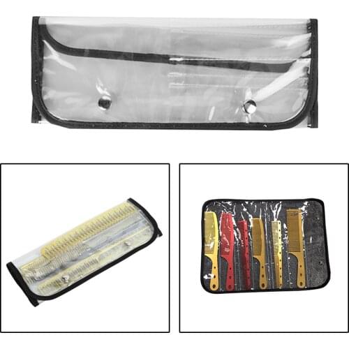 PVC Transparent Classic Hair Stylist Hair Cutting Scissor Holder Pouch Trimming Bag Carrying Case Folding Scissors Storage Case