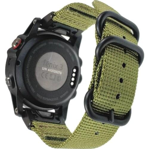 Fenix 6X Wristband Stainless Steel Metal Quick Fit 26mm/22mm NATO Nylon Watch Band Strap for Garmin Fenix 5/6X/Fenix 5X/Fenix 3