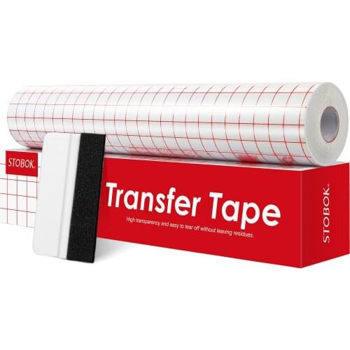 Medium Tack Vinyl Transfer Tape Roll 5 Mil Clear Alignment Grid Adhesive For Decals Signs Windows Sticker 30x1500cm