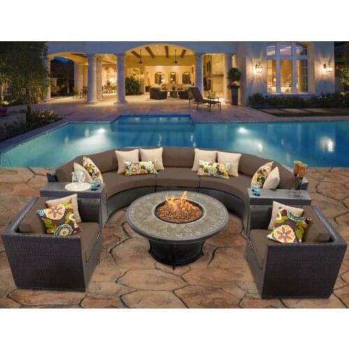 Sigma SGS new classic furniture synthetic rattan italian fabric sofa