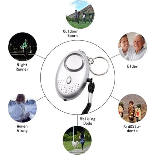 Personal Self-Defense Alarms LED Security Alarms Women Children Elderly Personal Safety Alarms Car Alarms