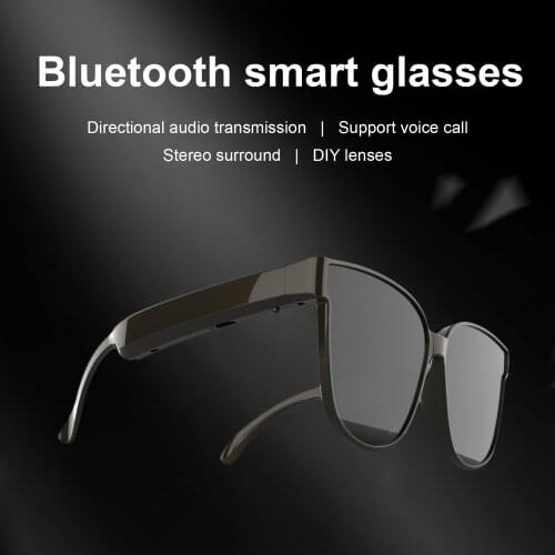 Bluetooth Audio Sunglasses Glasses Bone Conduction Smart Headset Sweatproof Wireless Handsfree Open Ear Music Driving Goggles