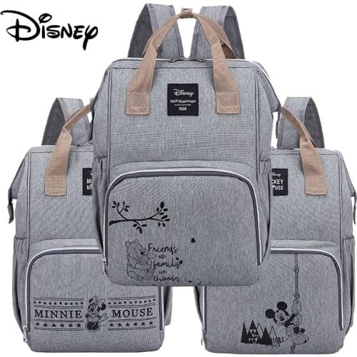 Disney Baby Diaper Bags Multifunctional Large Capacity Baby Stroller Insulation Bags Mother Baby Storage Bag Diaper Bag Backpack