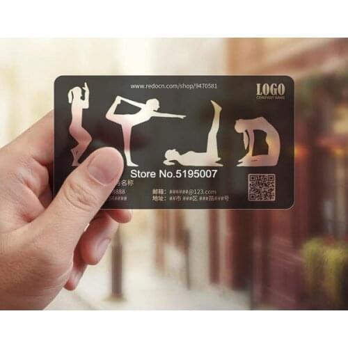 Waterproof 0.76mm thickness transparent card custom