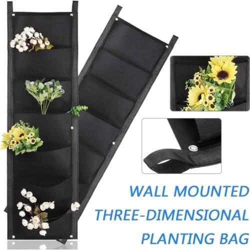 High Quality Planting Pocket Planting Flower Grow Bag 7 Pocket Vegetable Tomato Strawberry Trailing Plants Grow Bags