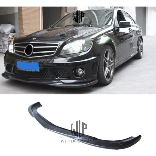 W204 GE Style High Quality Carbon Fiber Front Lip Splitter Car Styling For Mercedes-Benz C Class W204 Car Body Kit 2011-2014