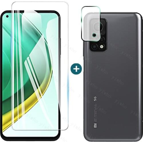 2 In 1 Tempered Glass for Xiaomi Mi 10t Pro Glass Camera Protection Mi10t Xiaomi Mi 10 T Pro Lite Screen Protector 11i 11 Lite