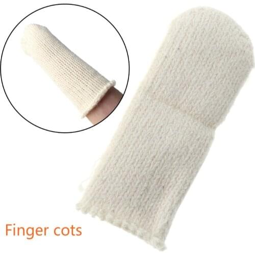 20 pieces of pure cotton cotton finger guard bed can avoid protective printing and clean Polish craft tools