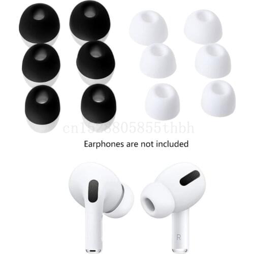 Replacement Ear Buds Tips Plugs Soft Silicone Earbud In Ear Cover for AirPods PRO Wireless Bluetooth Earphones Headset
