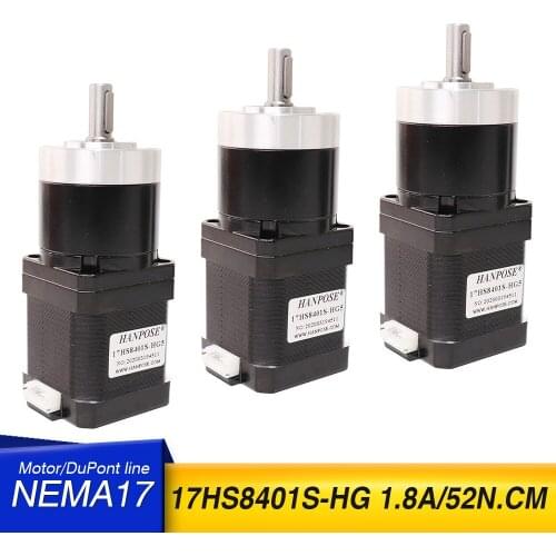3pcs17hs8401s Hg high precision reduction motor 42 motor body length 48mm reduction motor 1.8A planetary transmission ratio 5-11