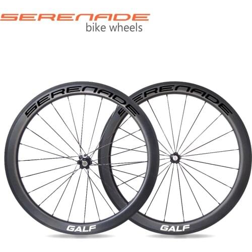 700c Bicycle Wheelset V-brake Road Bike Carbon Wheels 50mm Deep Clincher Rims 23mm Wide Novatec A271SB-F372SB Hub CN494 Spoke