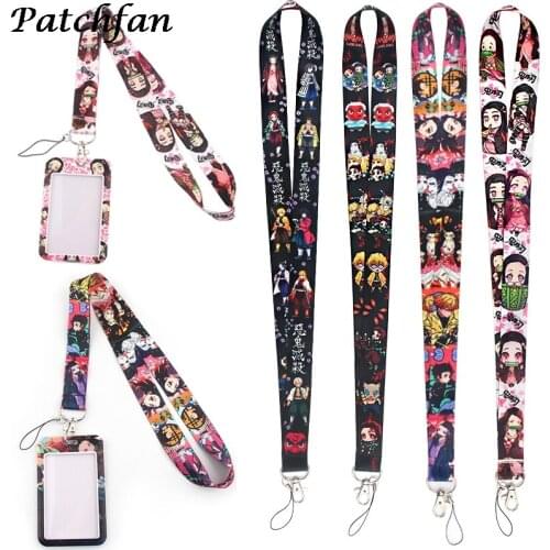 AD234 Anime keys Phone USB Badge Holders Lanyard With PVC Credit Card Holder Cute ID Card Case