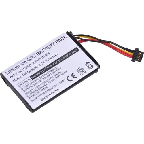 Tectra 1pcs 1200mAh GPS Battery AHA11111008 VFAD Battery for TomTom 4FL50 4FL60 Go 5000 GO 5100 Go 6000 GO 6100 PRO TRUCK 525