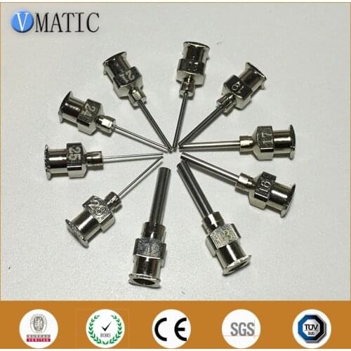 Free Shipping All Metal Stainless Steel Dispensing Needle Tip Hysol Dymax Efd Fisnar 10Pcs