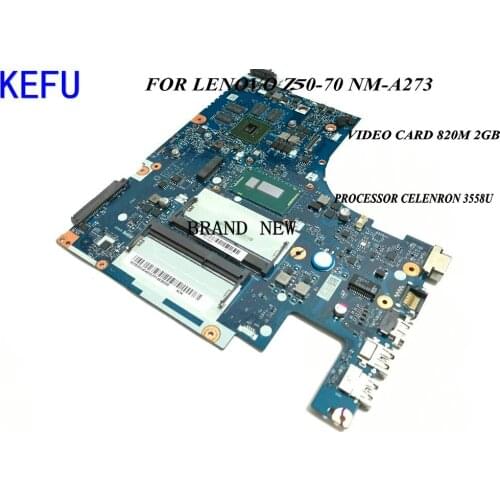 FAST SHIPPING. BRAND NEW ACLUA / ACLUB NM-A273 ,Z50-70 motherboard for Lenovo Z50-70 / G50-70M MAINBOARD, 820M 2GB celeron 3558u