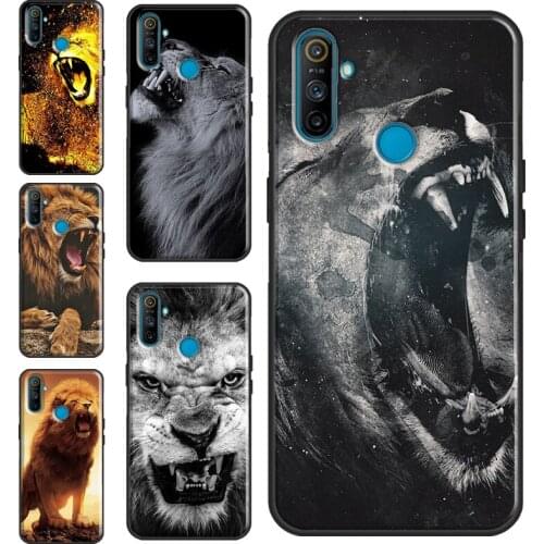 Roaring Lion Case For OnePlus 8 Pro 9 Pro Nord 7T 8T 9R Cover For Realme C21 C15 C11 C3 GT Q3 6 7 8 Pro
