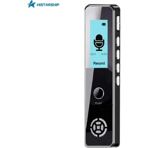 HISTARSHIP Digital Voice Activated Recorder 16GB Distance Audio Noise Reduction WAV Recording with MP3 Music Player USB