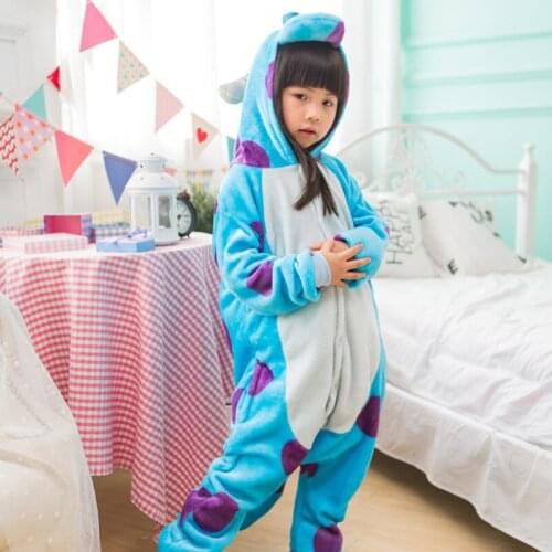 Kids Sullivan Pajamas Child Onesies Animal Overalls Boy Girl One-Piece Suit Festival Party Pijamas Cosplay Birthday Costume