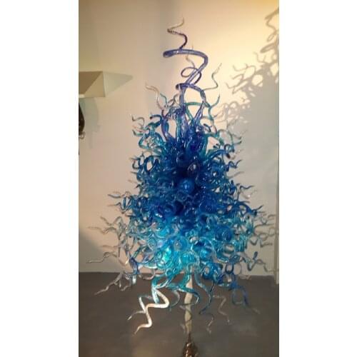 Turkish Style Long Chandelier Lighting Hand Blown Glass LED Decorative Chandelier Blown Glass Home Lamp