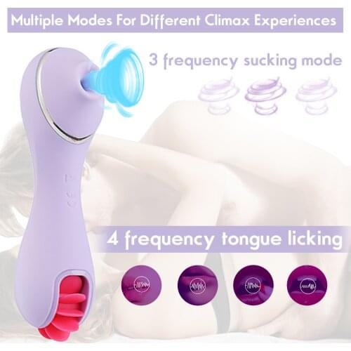 Electric Tongue Female Licking Masturbation Device for Heating and Sucking Clitoris Stimulating Adult Sexual Products Stimulate