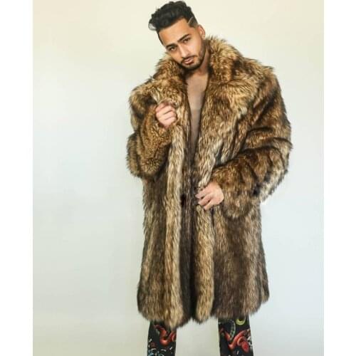 Winter autumn faux mink leather jacket mens loose warm fur leather coat men slim jackets jaqueta de couro fashion Leisure trench