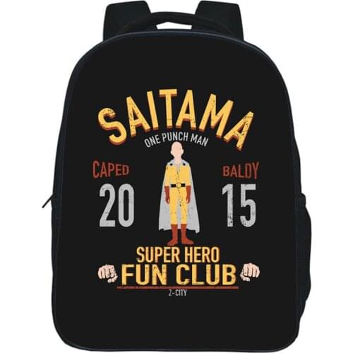 One Punch Man Backpack Children Bag School Backpacks Boys Girls Bags Cartoon Bookbag Casual Daypacks Kids Small Rucksack