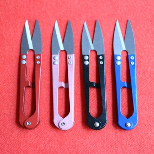 4 Pcs New Portable Embroidery Sewing Tool Snips Thrum Thread Cutter Mini Scissors Hand Set U Type