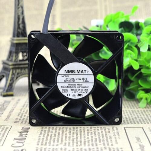 NMB-MAT 3110RL-04W-B79 DC 12V 0.44A 8cm 80x80x25mm 3-Wires Cooling Fan