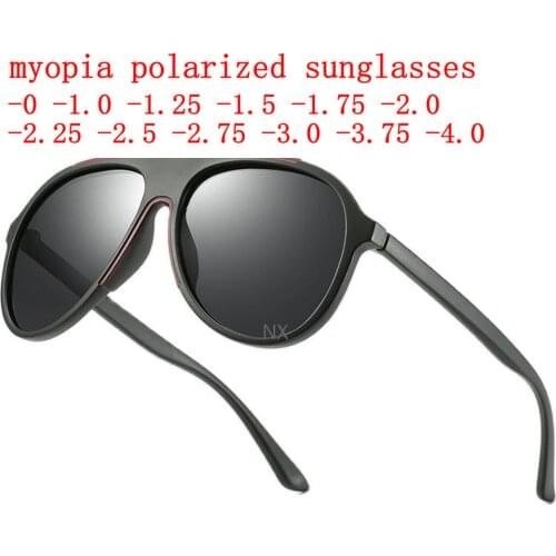 Myopia Sunglasses Diopter -0.5 -1 -1.5 -2 -2.5 -3 -3.5 -4 Men Women Drive Cycling Sports Polorized Prescription Sun Glasses NX