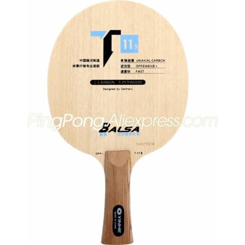 YINHE T-11 T11S (Balsa Light Weight Carbon) YINHE Table Tennis Blade T11 / T11+ Original Galaxy Racket Ping Pong Bat / Paddle