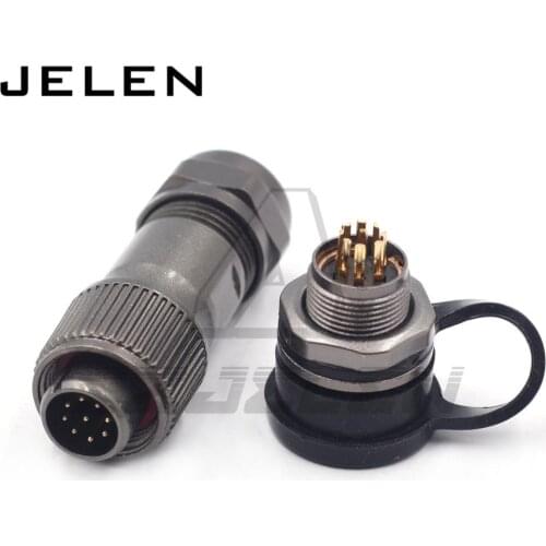 Origina WEIPU ST1210/ST1213 9pin waterproof connector IP68 9-pin thread waterproof aviation cable connector plugs and sockets