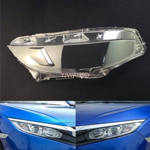 Headlight Lens For Honda Civic 2016 2017 2018 2019 2020 Headlamp Cover Replacement Front Car Light Auto Shell