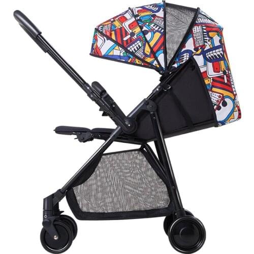 Artfunning Stroller can sit, recline, two-way light, summer, high landscape, folding shock absorber, newborn baby free Shipping