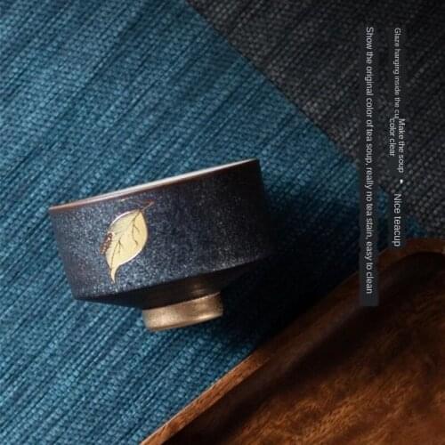 Hand Pull Embryo Creative Teacup Japanese Style Cool Single Cup Teacup Ceramic Kung Fu Tea Set Master Cup Pu'er Cup Ceramic Cups