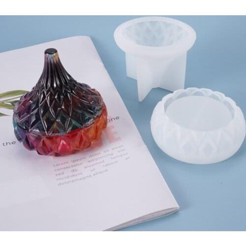 DIY Silicone Jewelry Storage Box Mould Resin Epoxy Mold Making Candy Box Craft