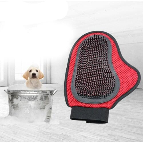 Pet Supplies Pet Gloves Cat Dog Cleaning Bath Gloves Massage Gloves Double-Sided Gloves Bathing Massage Combing Hair Universal