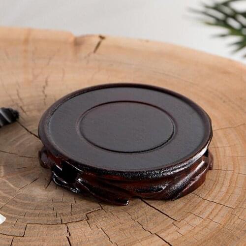 Solid Wood Display Stand For Crystal Glass Lens Ball Great Divination Photography Lensball Base Big Magic Sphere Holder