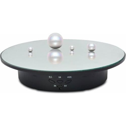 Smart Mirror/Velvet 360° Multi-angle Noiseless Rotation Display Stand 8KG Load Photography Rotating Table Item Show Turntable