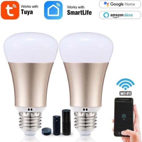 E27 5W Dimmable WiFi Smart Light Bulbs Treatlife 2.4GHz Music Sync Color Changing Work With Alexa Google Home Tuya Smart Life