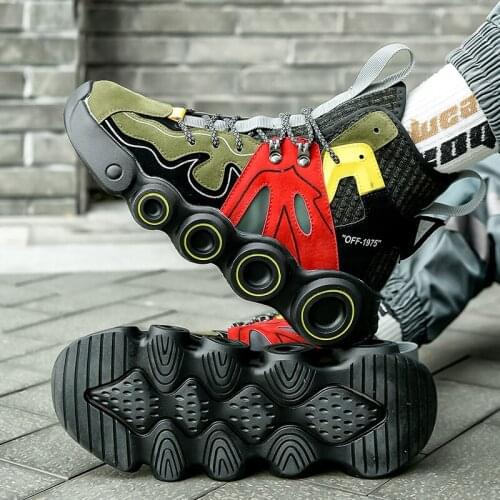 2021 spring new mens shoes, trendy shoes, high-top basketball shoes, student trend, versatile colorful casual sports shoes