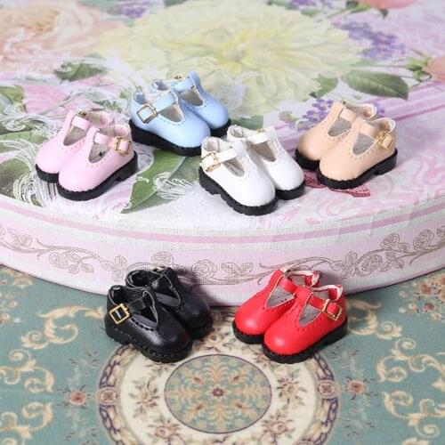 1 Pair 3CM Blyth Doll Vintage Leather Round Toe Shoes for 1/6 BJD ICY OB24 Azone Licca