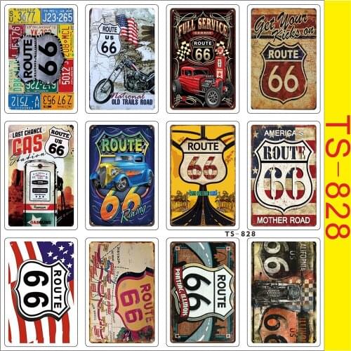12PCS Documentary route 66 Stickers For DIY Stationery Water Bottle Helmet Laptop Skateboard Guitar Waterproof Sticker