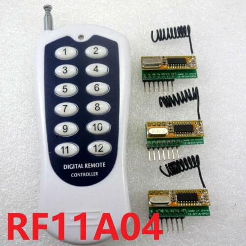 12CH Wireless Transceiver Codec RF Remote Control Module 3-5V Delay Receiver for Arduino UNO MEGA2560 DUE ZERO
