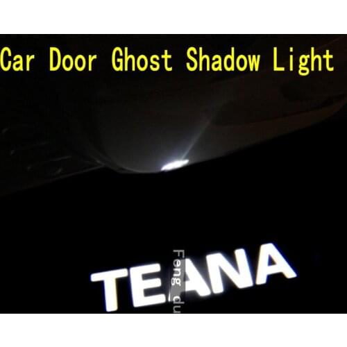 2pcs For 2003-2021 Teana LED Car Door Light Projector Ghost Shadow Light Welcome Light Warning Light Courtesy Atmosphere Light
