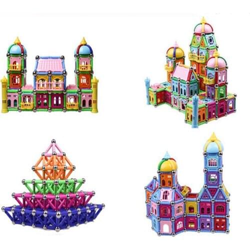 220pcs children early education magnetic building stick block set,brian opener
