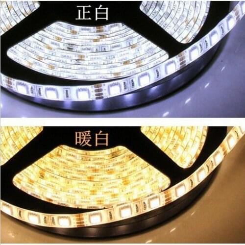 5M LED strip 5050 IP65 Waterproof 60LED/M DC12V Flexible LED Light Strip RGB Warm Cool White led ruban luces led tiras