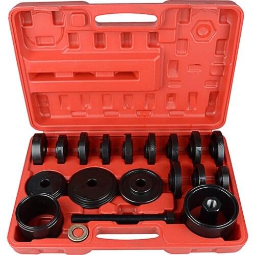 23-Piece FWD Front Wheel Drive Bearing Adapters Puller Press Replacement Installer Removal Tool Kit With Carrying Case