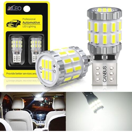 AILEO 2x T10 LED Canbus Bulb W5W 168 194 Reading Lights 30SMD For BMW Audi A6 C5 C6 C7 A3 8P 8V B5 B6 B7 B8 A7 A8 Q3 Q5 Q7 TT R8