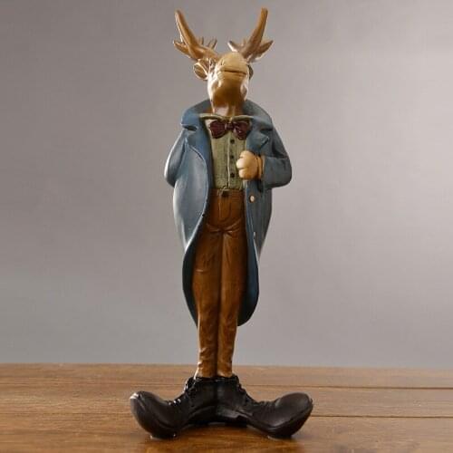 American country gentleman Mr. Elk Home Furnishing decoration TV cabinet clothing store showcase model room soft furnishings